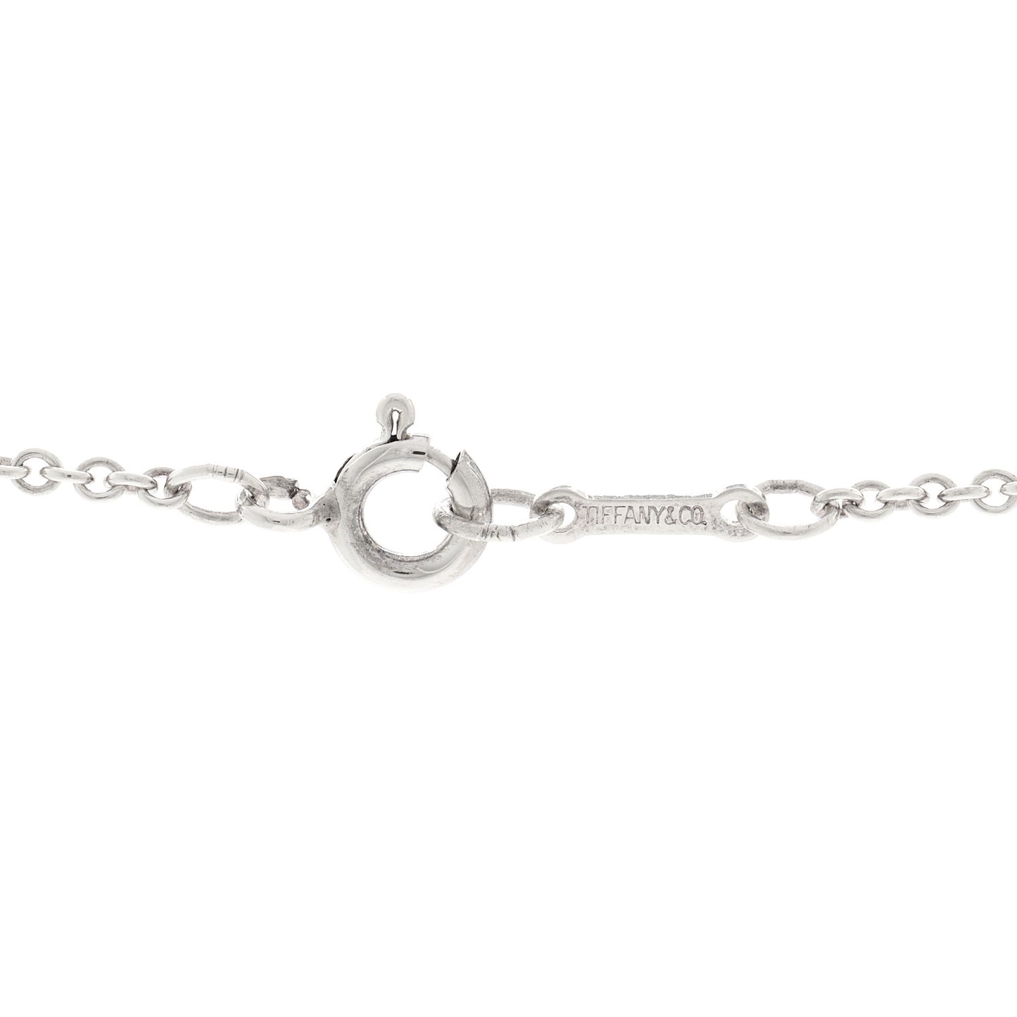 Sterling Silver 22mm Elsa Peretti Open Heart Pendant Necklace