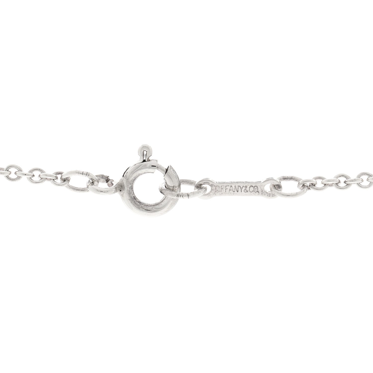 Tiffany Sterling Silver 22mm Elsa Peretti Open Heart Pendant Necklace 4 of 5