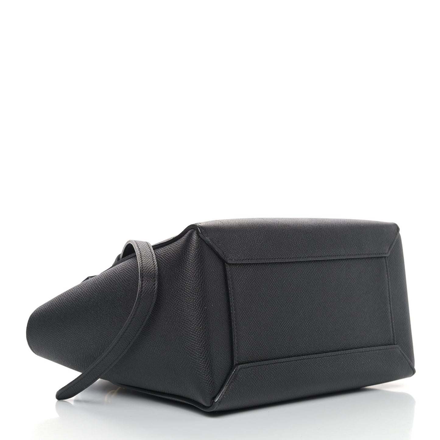 Grained Calfskin Micro Belt Bag Black