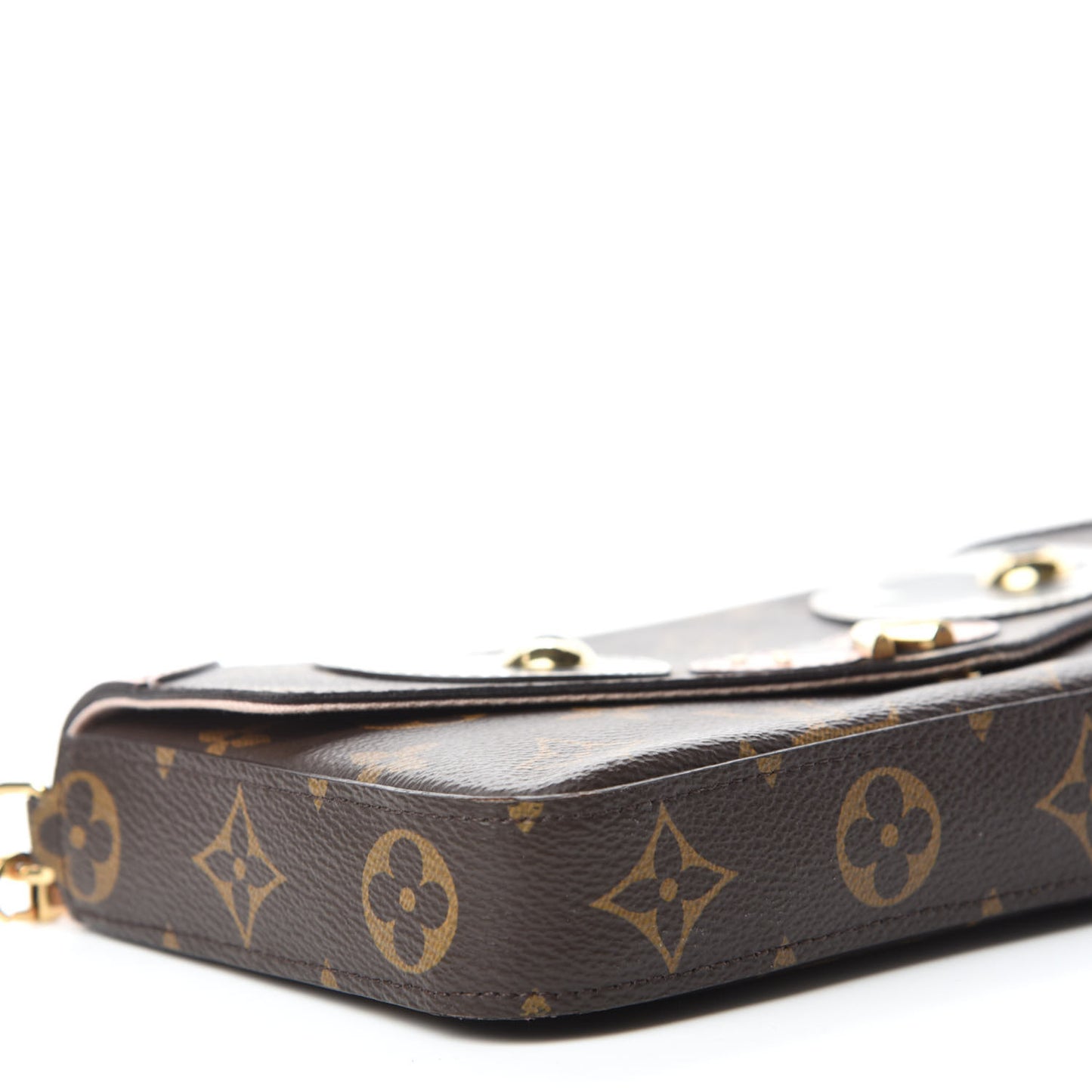 Monogram Valentine Dog Pochette Felicie Chain Wallet