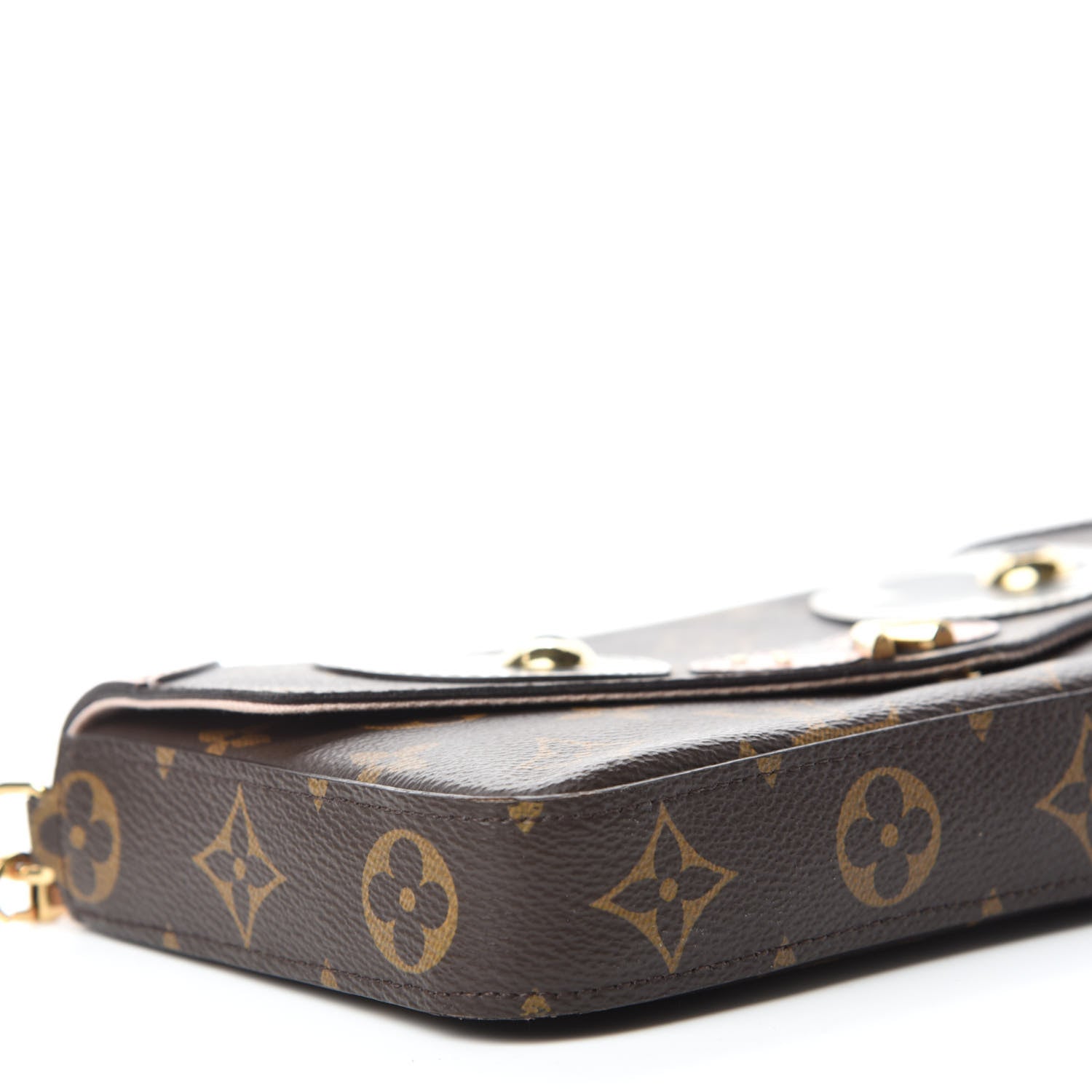Louis Vuitton Monogram Valentine Dog Pochette Felicie Chain Wallet 6 of 13