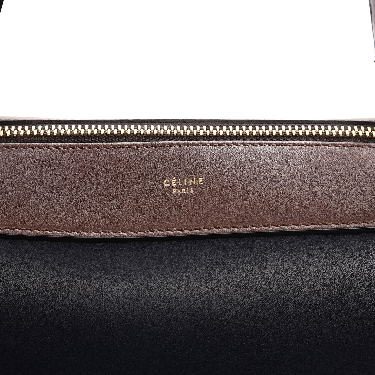 Smooth Calfskin Small Tri-Color Ring Bag Navy