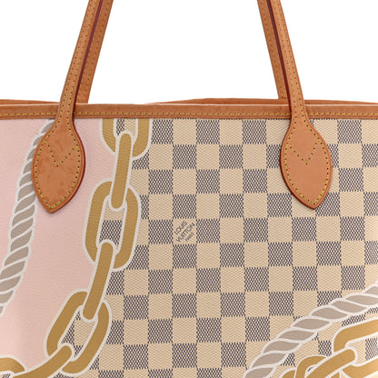 Louis Vuitton Damier Azur Nautical Neverfull MM 8 of 15