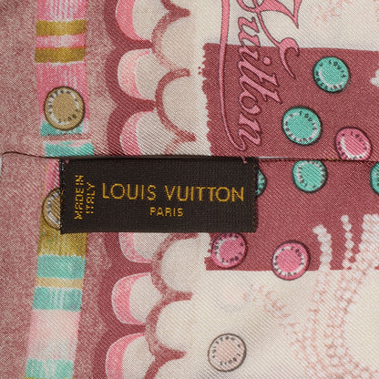 Louis Vuitton Silk Escale Bandeau Pink 4 of 5