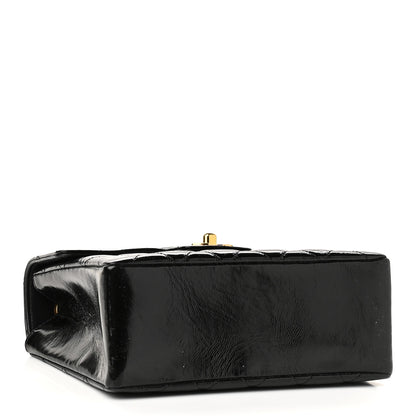 Chanel Patent Quilted Small Kelly Flap Bag Black 3 of 10