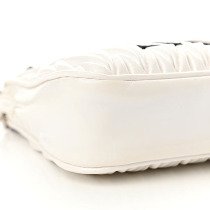 Miu Miu Nappa Matelasse Lux League Crossbody Bag White Black 9 of 11