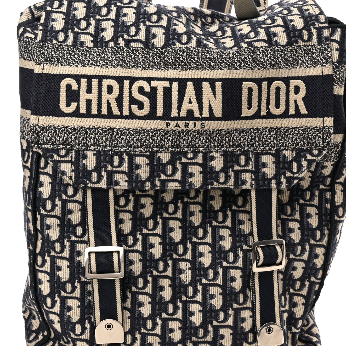 Oblique Backpack Blue White