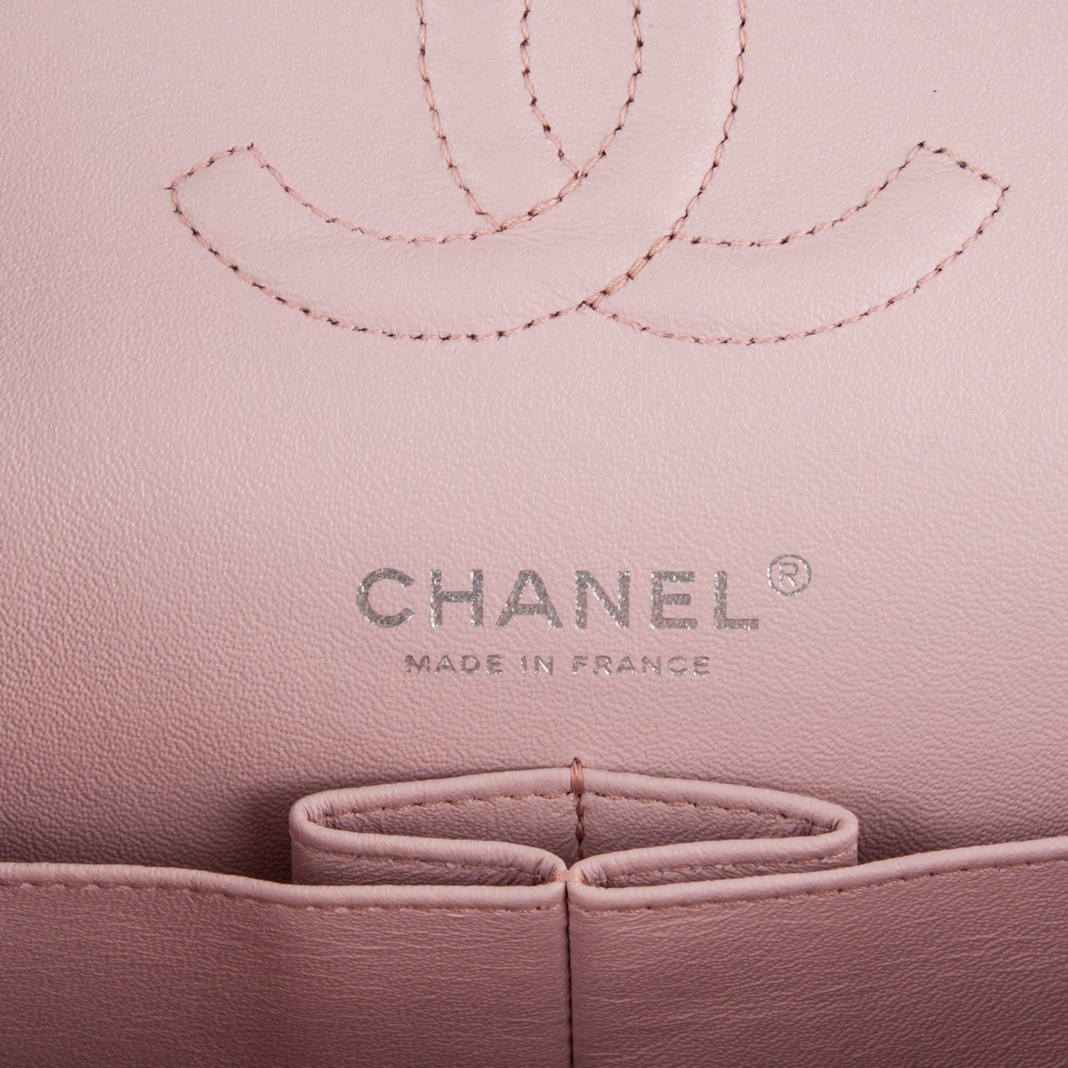 Chanel Lambskin Quilted Medium Double Flap Light Pink 6 of 12
