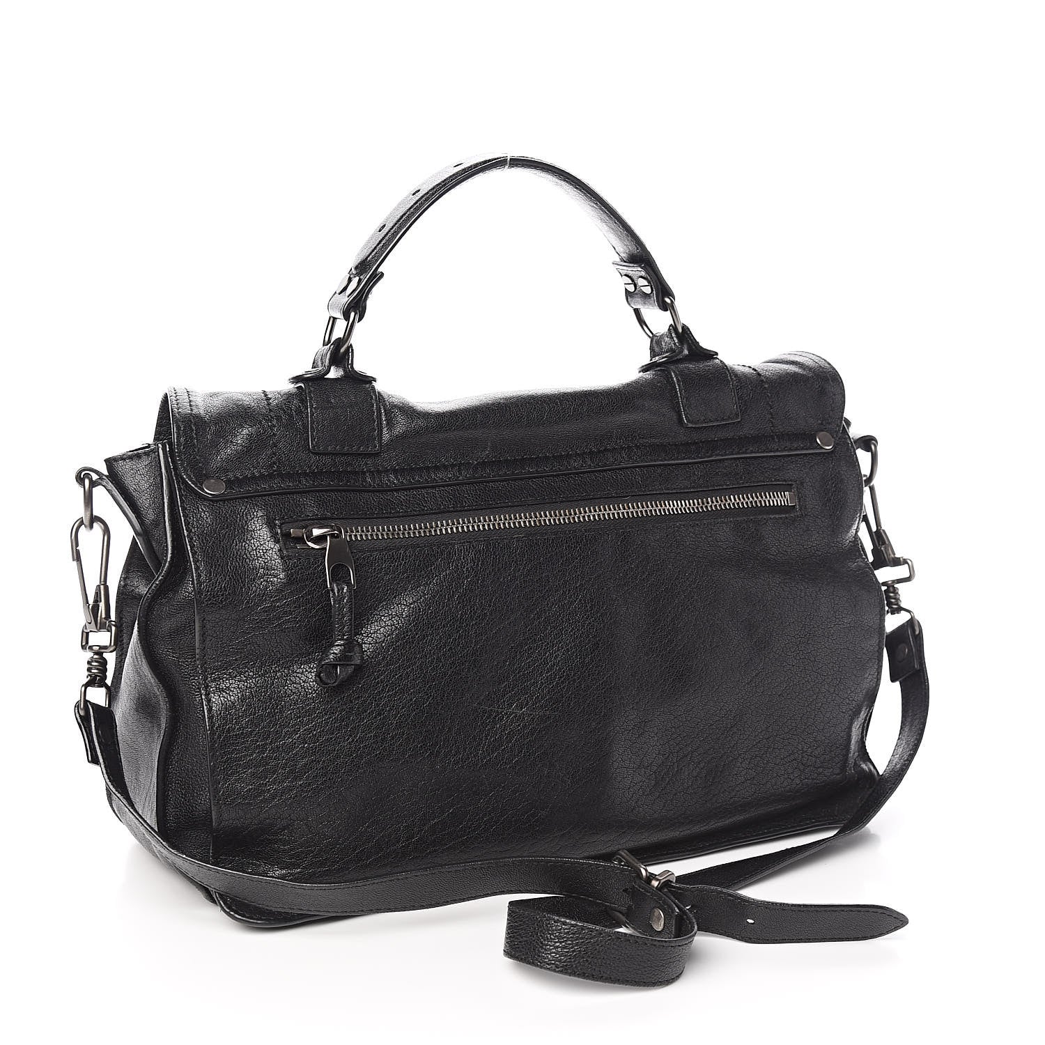 Proenza Schouler Lambskin PS1 Medium Satchel Black 3 of 12
