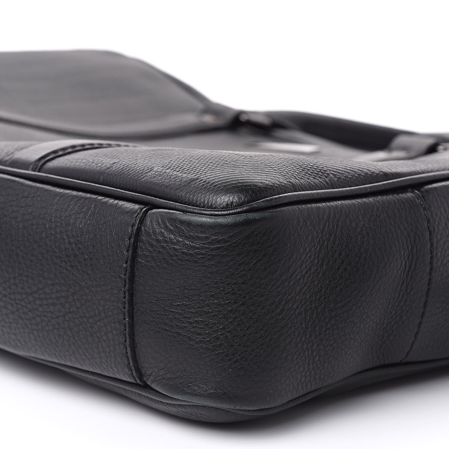 Burberry Heritage Grain Check Embossed Briefcase Black 9 of 10