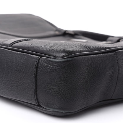 Burberry Heritage Grain Check Embossed Briefcase Black 9 of 10