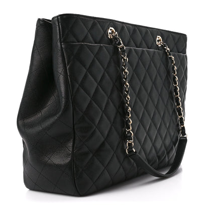 Chanel Caviar Quilted Large Shopping Tote Black 3 of 12