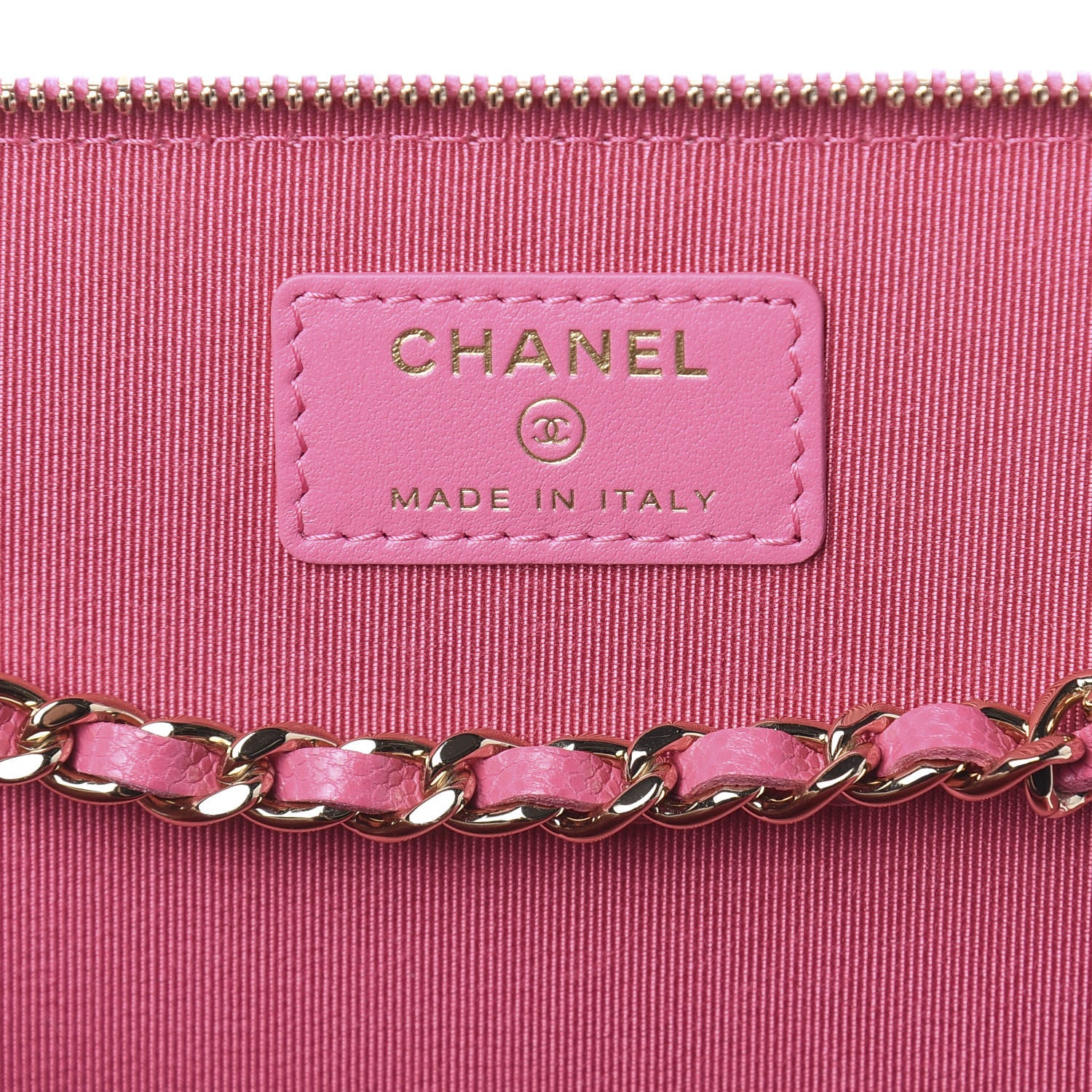 Chanel Caviar Quilted Small Vanity Case With Chain Pink 7 of 11