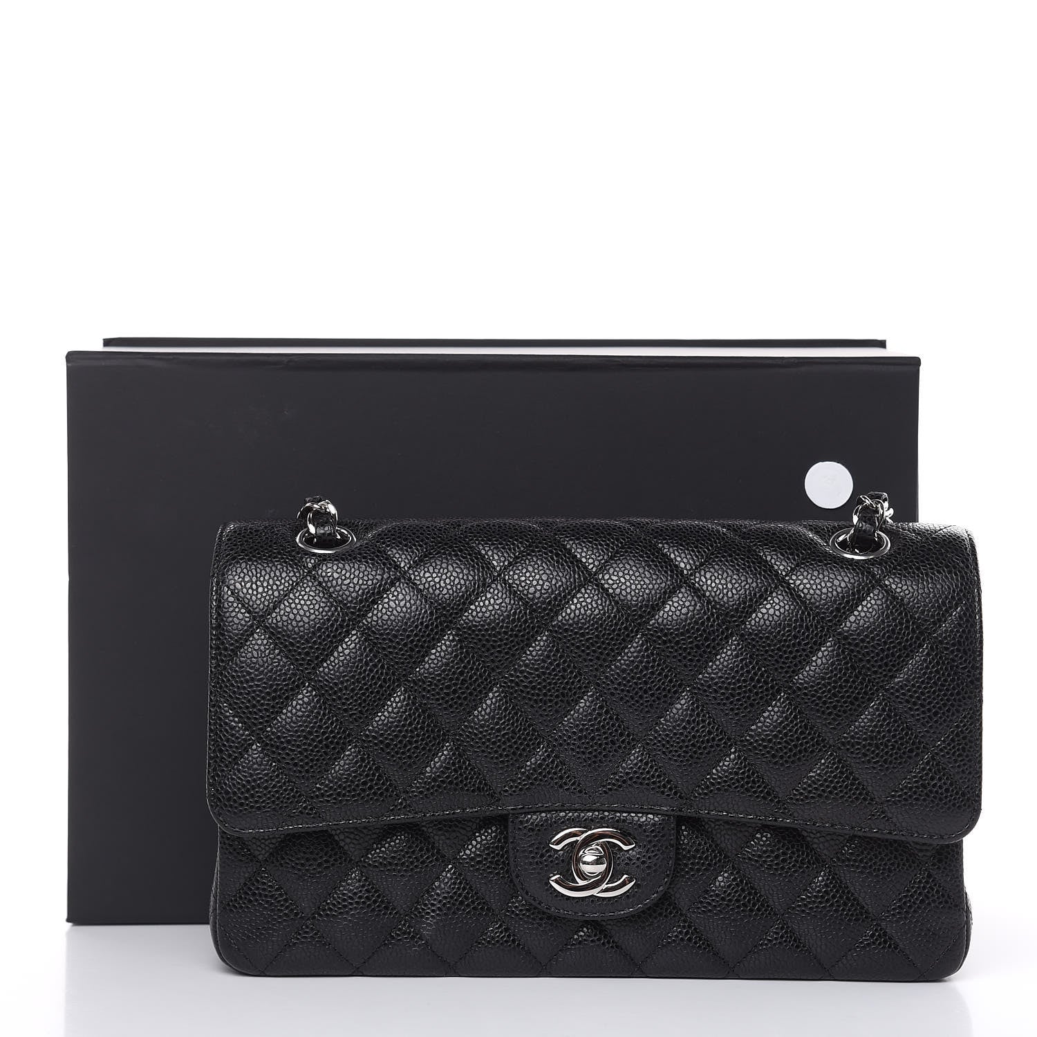 Chanel Caviar Quilted Medium Double Flap Black 11 of 11