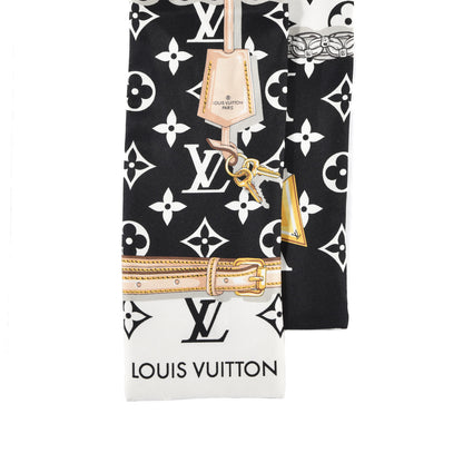 Louis Vuitton Silk Monogram Confidential Bandeau Black 2 of 4