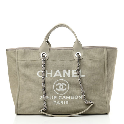 Chanel Mixed Fibers Medium Deauville Tote Grey 5 of 23