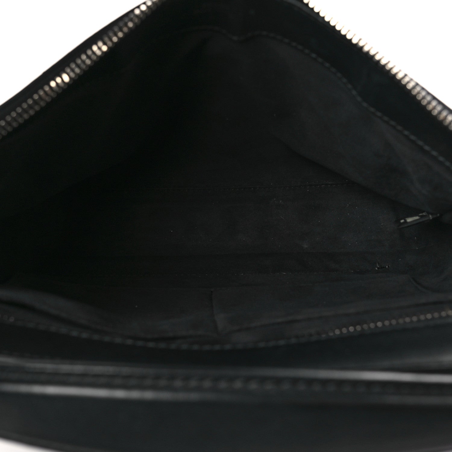 Fendi Vitello Baltico Dolce DotCom Satchel Black Blue Royal 7 of 11