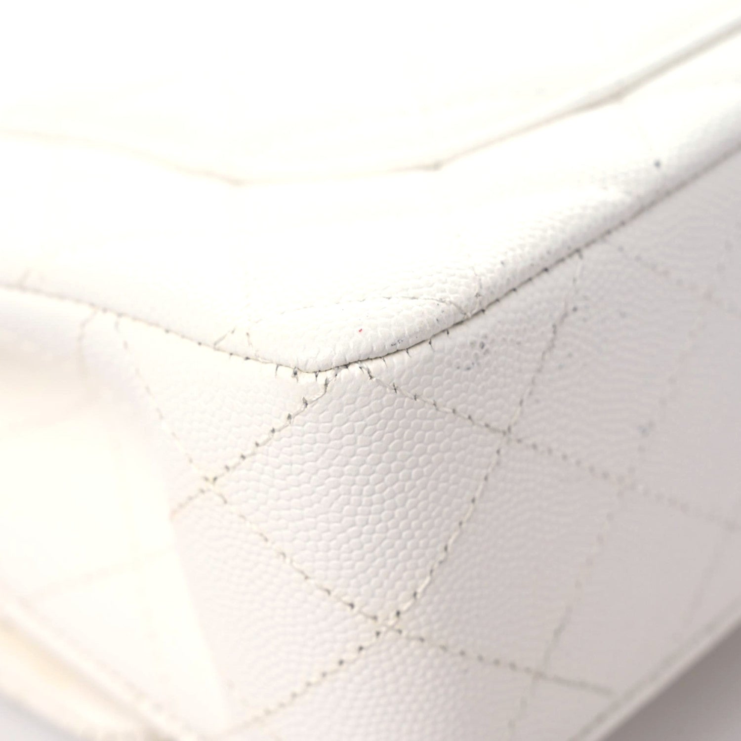 Chanel Caviar Quilted Small Double Flap White 7 of 17