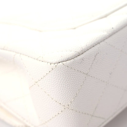Chanel Caviar Quilted Small Double Flap White 7 of 17