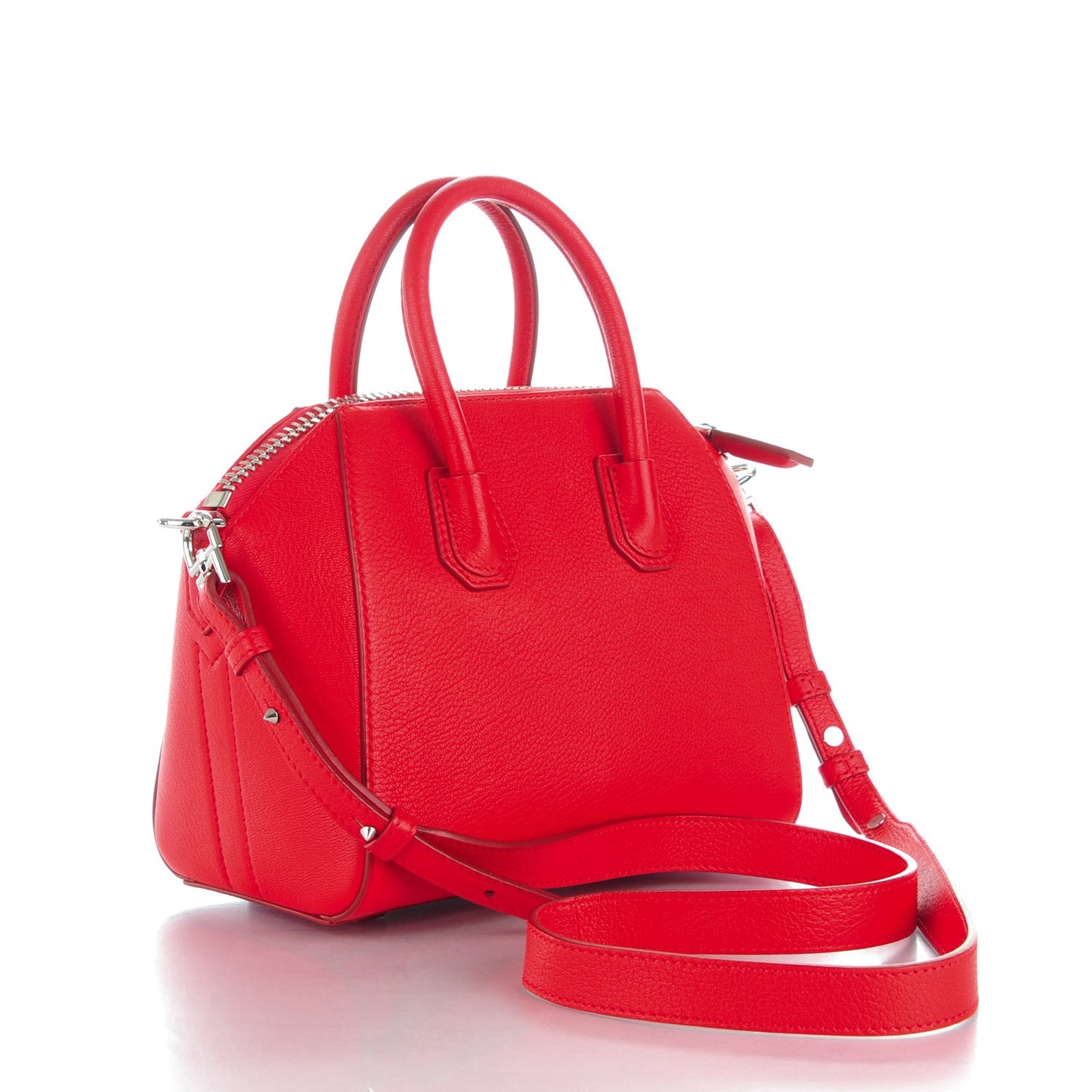 Sugar Goatskin Mini Antigona Red