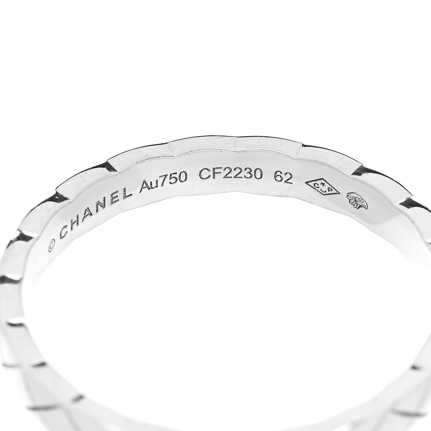 18K White Gold Mini Coco Crush Ring 61 9.75