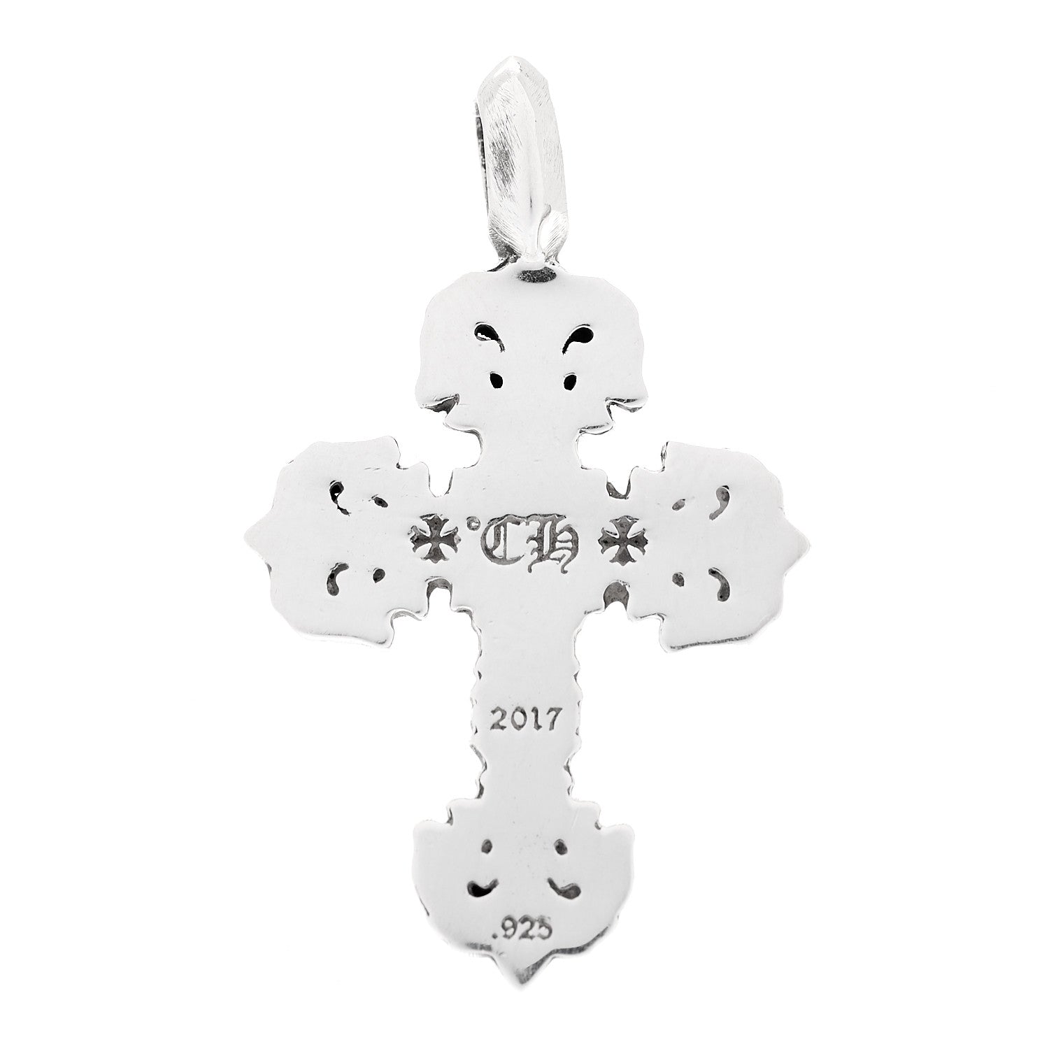 Chrome Hearts Sterling Silver Filigree Cross Pendant 3 of 4