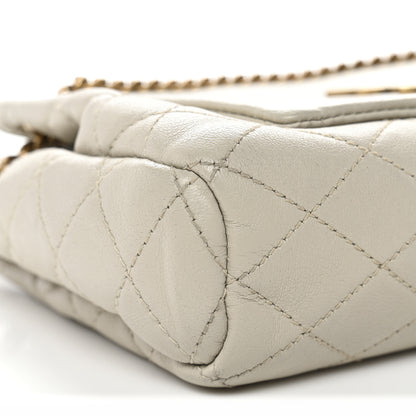 Saint Laurent Lambskin Quilted Monogram Mini Nolita Crema Soft 9 of 11
