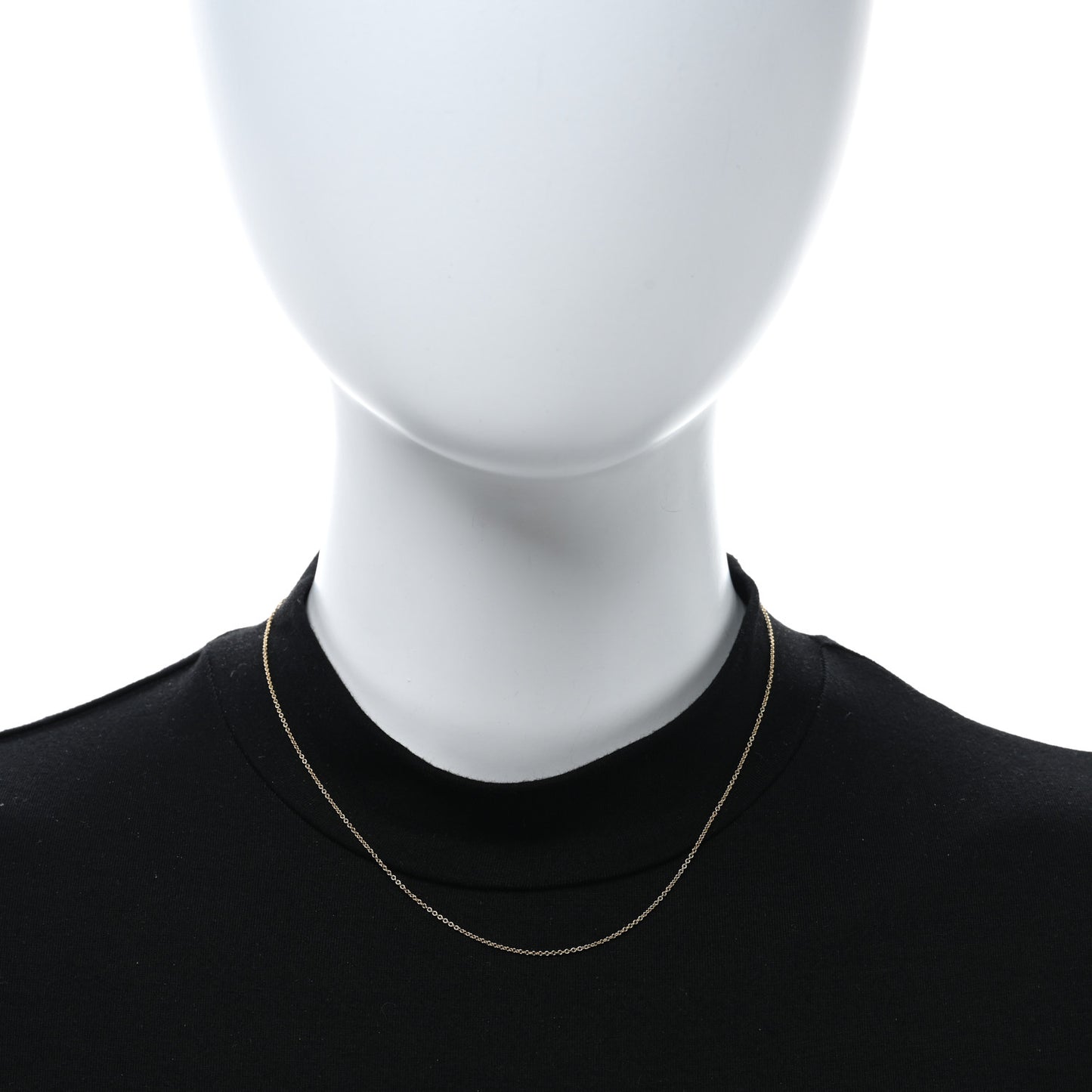 18K Yellow Gold Chain Necklace 16"