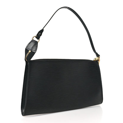 Louis Vuitton Epi Pochette Accessories 24 Black 3 of 10