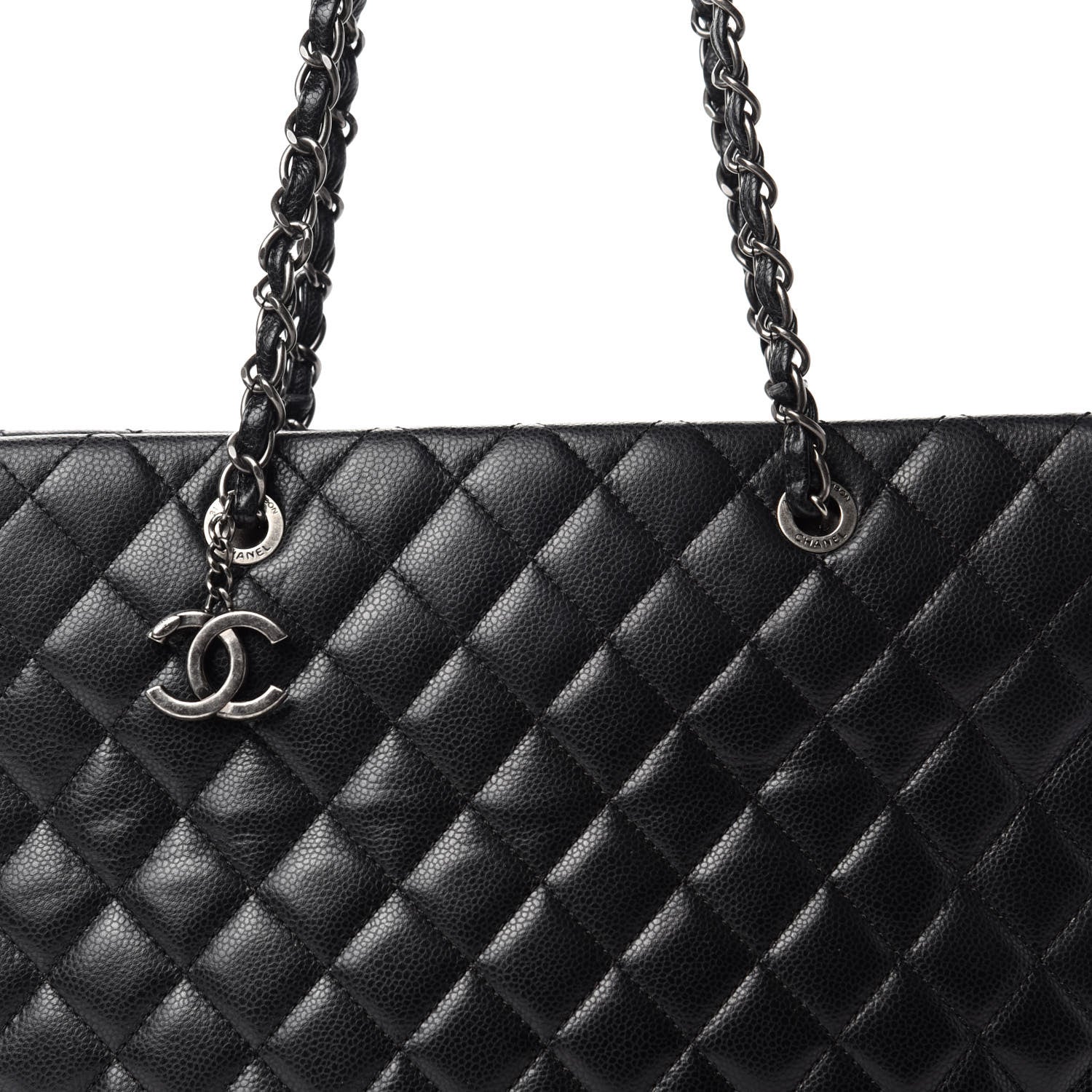 Chanel Caviar Quilted City Shopping Tote Black 10 of 10