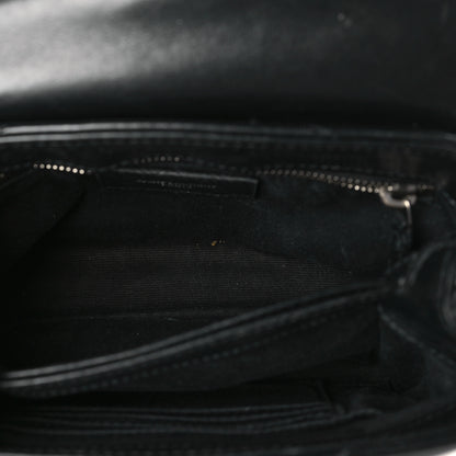 Saint Laurent Calfskin Y Quilted Monogram Toy Loulou Crossbody Bag Black 6 of 10