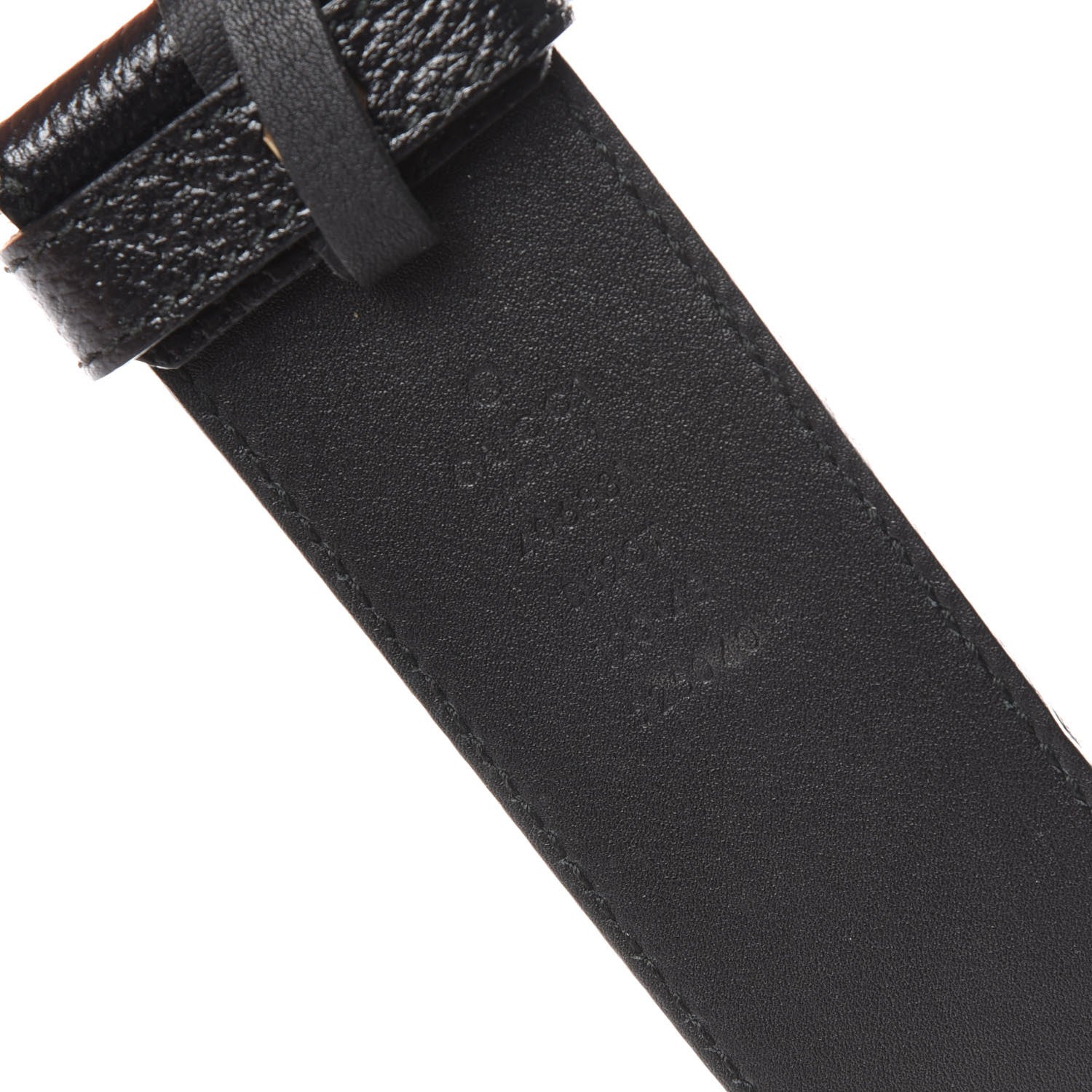 Gucci Textured Dollar Calfskin Double G 40mm Belt 120 48 Black 5 of 7