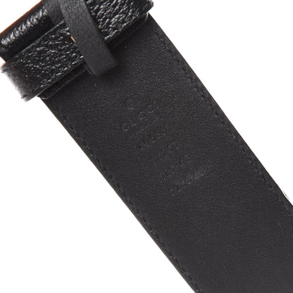 Gucci Textured Dollar Calfskin Double G 40mm Belt 120 48 Black 5 of 7