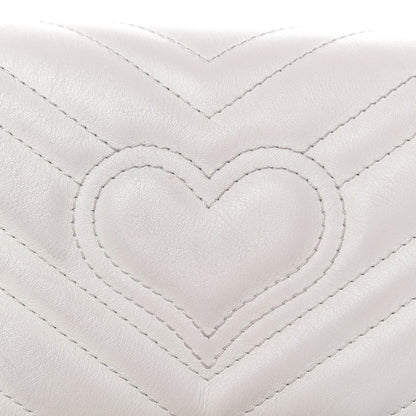 Gucci Calfskin Matelasse Super Mini GG Marmont Shoulder Bag White 13 of 13