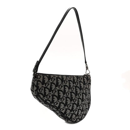 Christian Dior Monogram Mini Saddle Pochette Black 3 of 11
