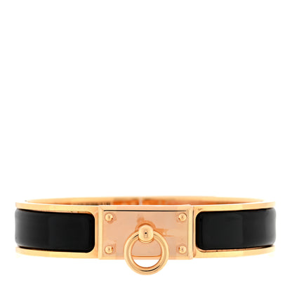 Hermes Enamel Clic Anneau Bracelet PM Black 1 of 3