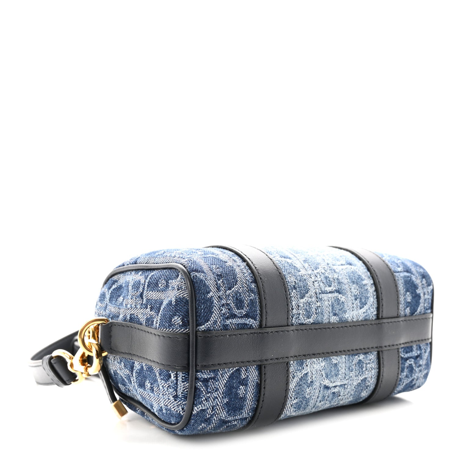 Christian Dior Denim Oblique Nano Groove 17 Bag Blue 4 of 9