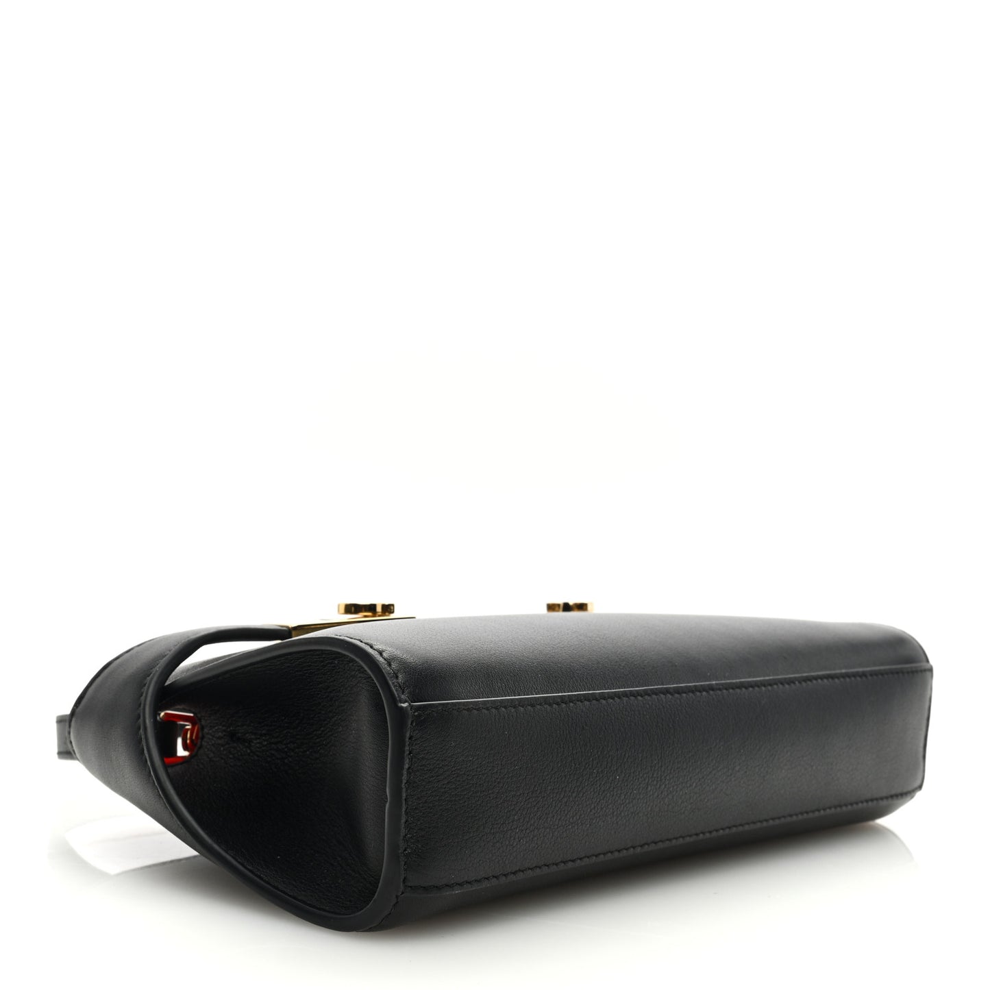 Calfskin Hug Crossbody Bag Black