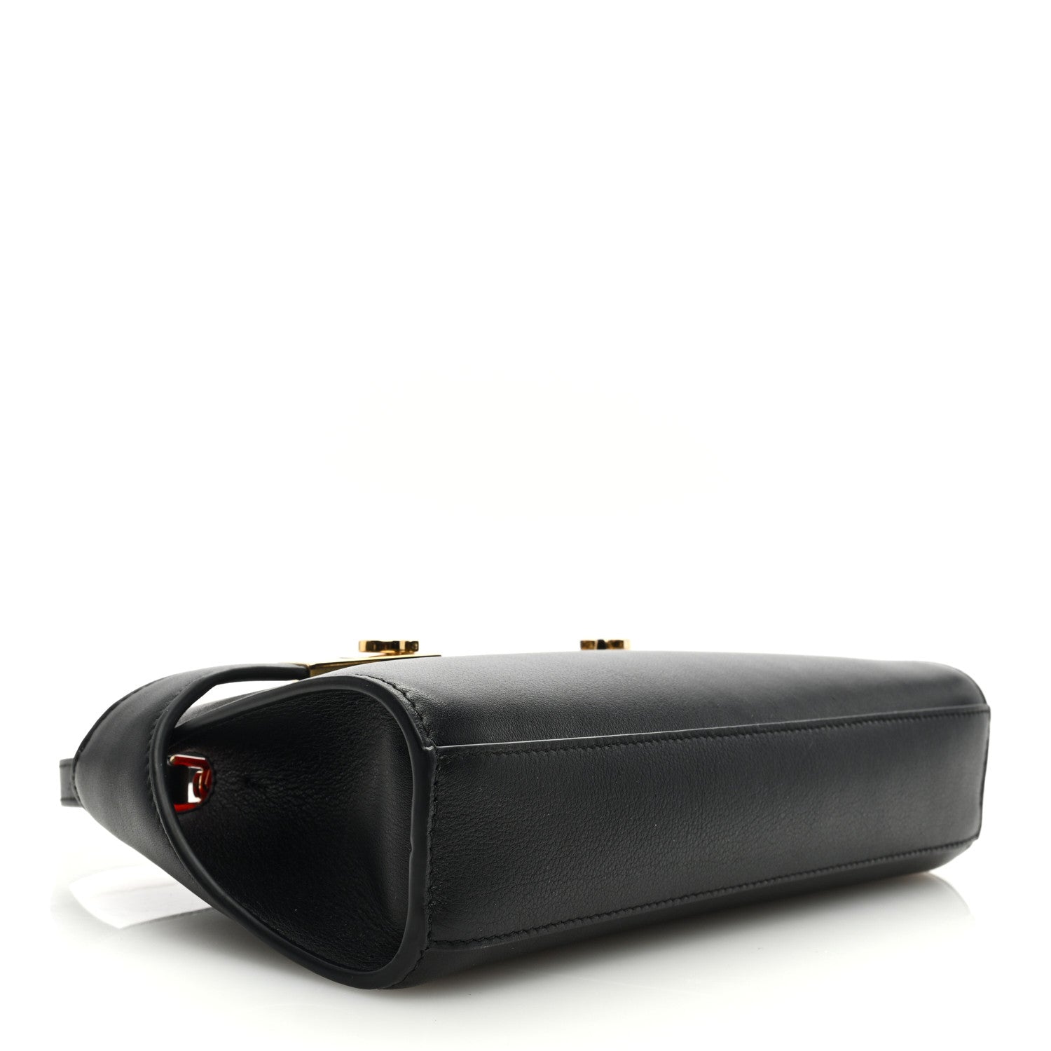 Salvatore Ferragamo Calfskin Hug Crossbody Bag Black 4 of 9