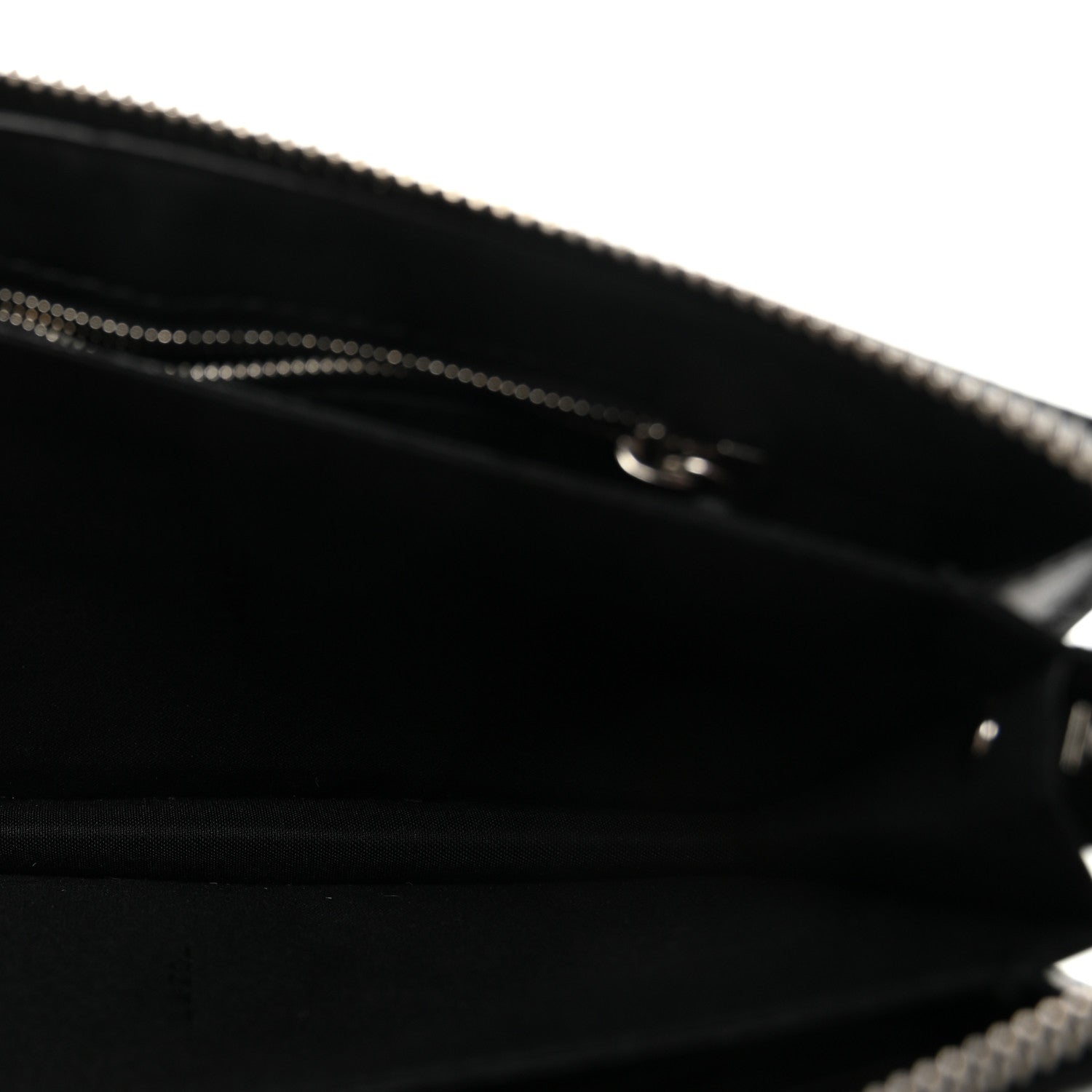 Fendi Vitello Grace FF 1974 Embossed Slim Clutch Maya Black 10 of 16