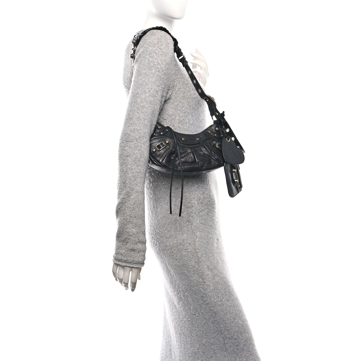 Agneau Arena Le Cagole Shoulder Bag XS Black