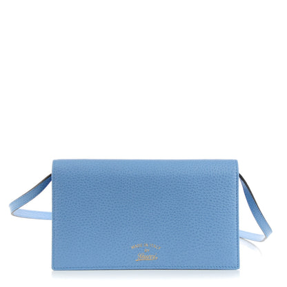 Gucci Dollar Calfskin Mini Swing Wallet Bag Mineral Blue 1 of 8