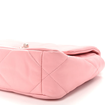 Chanel Lambskin Quilted Medium Chanel 19 Flap Light Pink 10 of 10