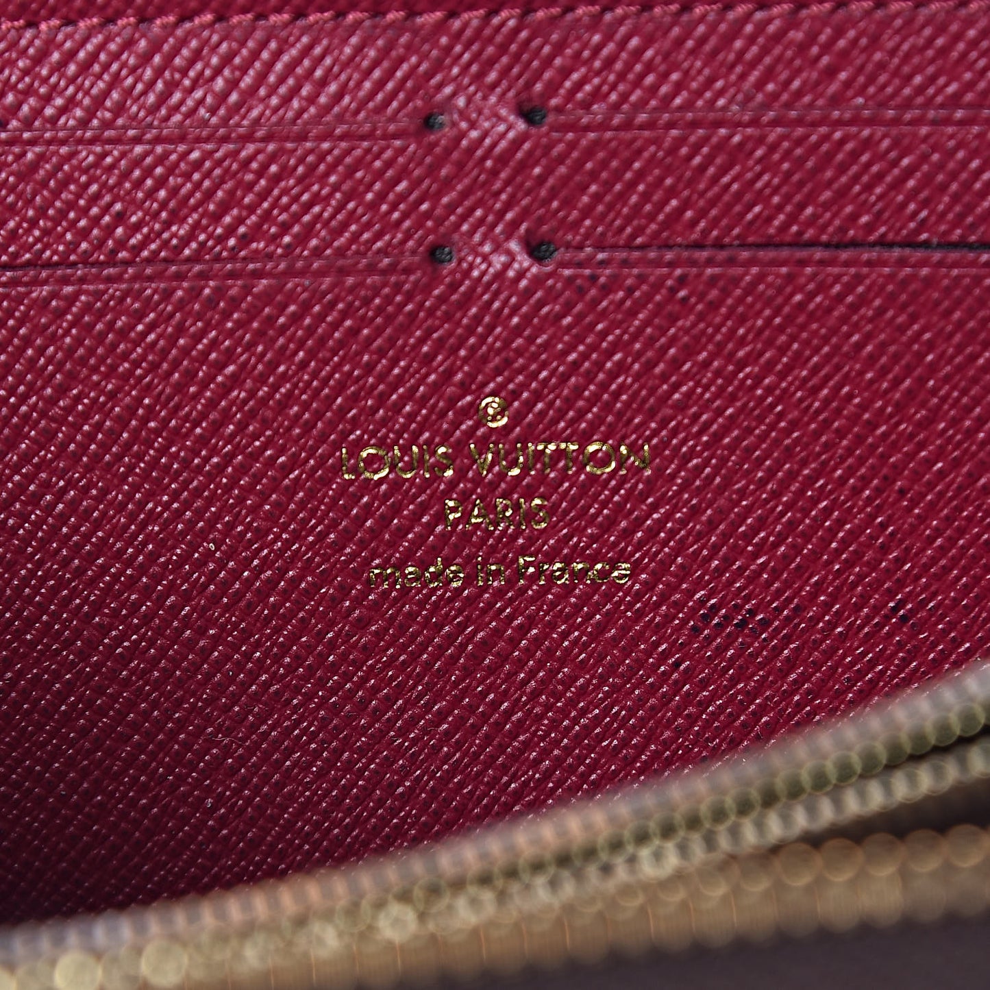 Monogram Clemence Wallet Fuchsia