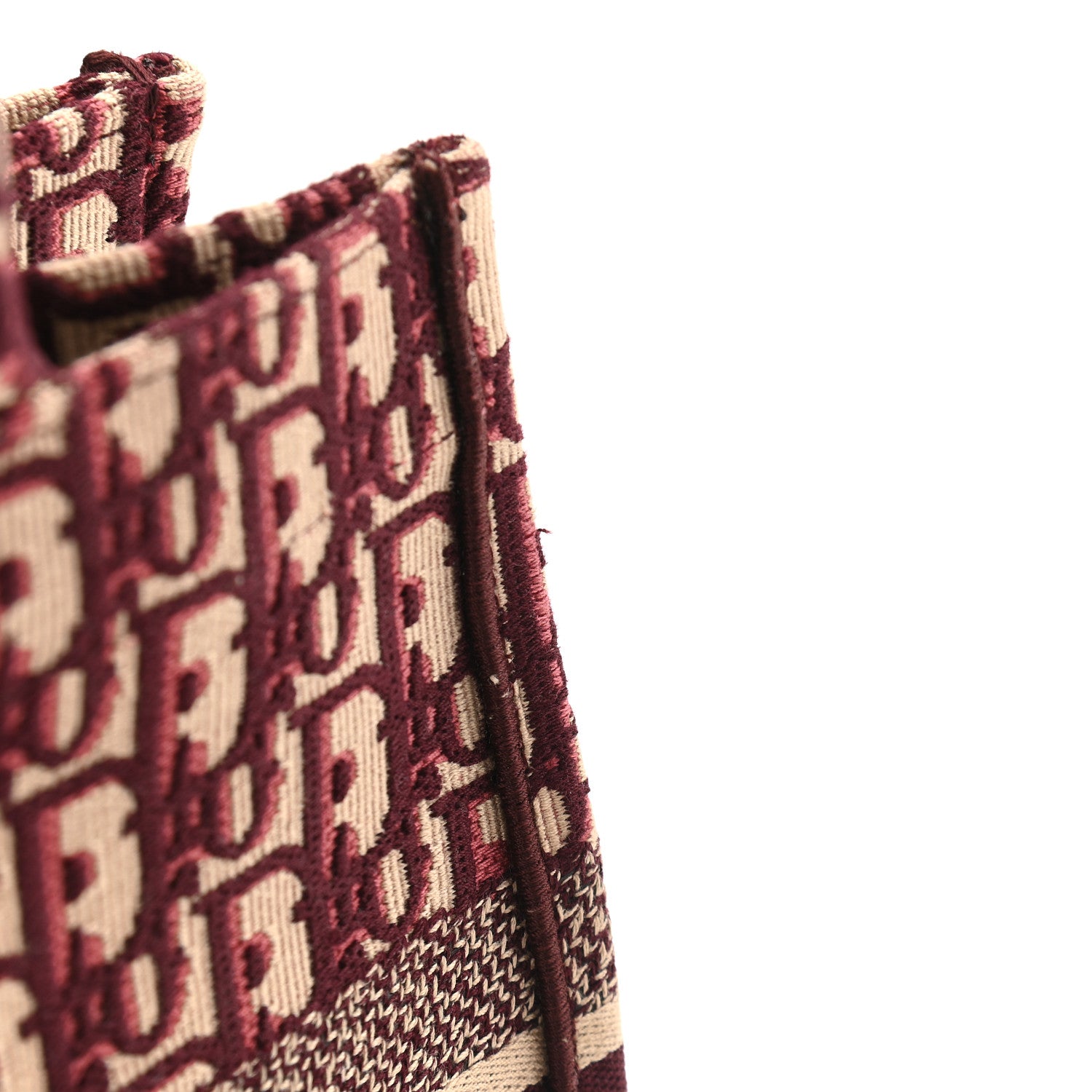Christian Dior Oblique Medium Book Tote Burgundy Multicolor 10 of 11