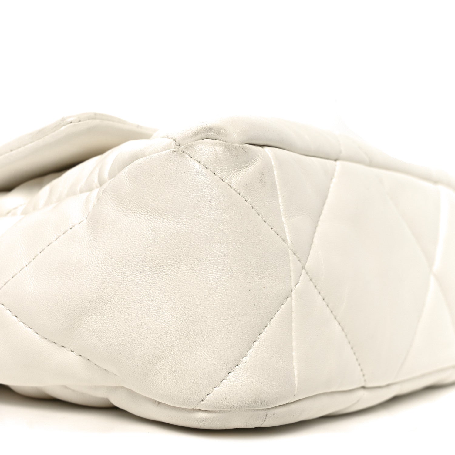Chanel Quilted Large Chanel 19 Flap White 9 of 10