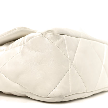 Chanel Quilted Large Chanel 19 Flap White 9 of 10