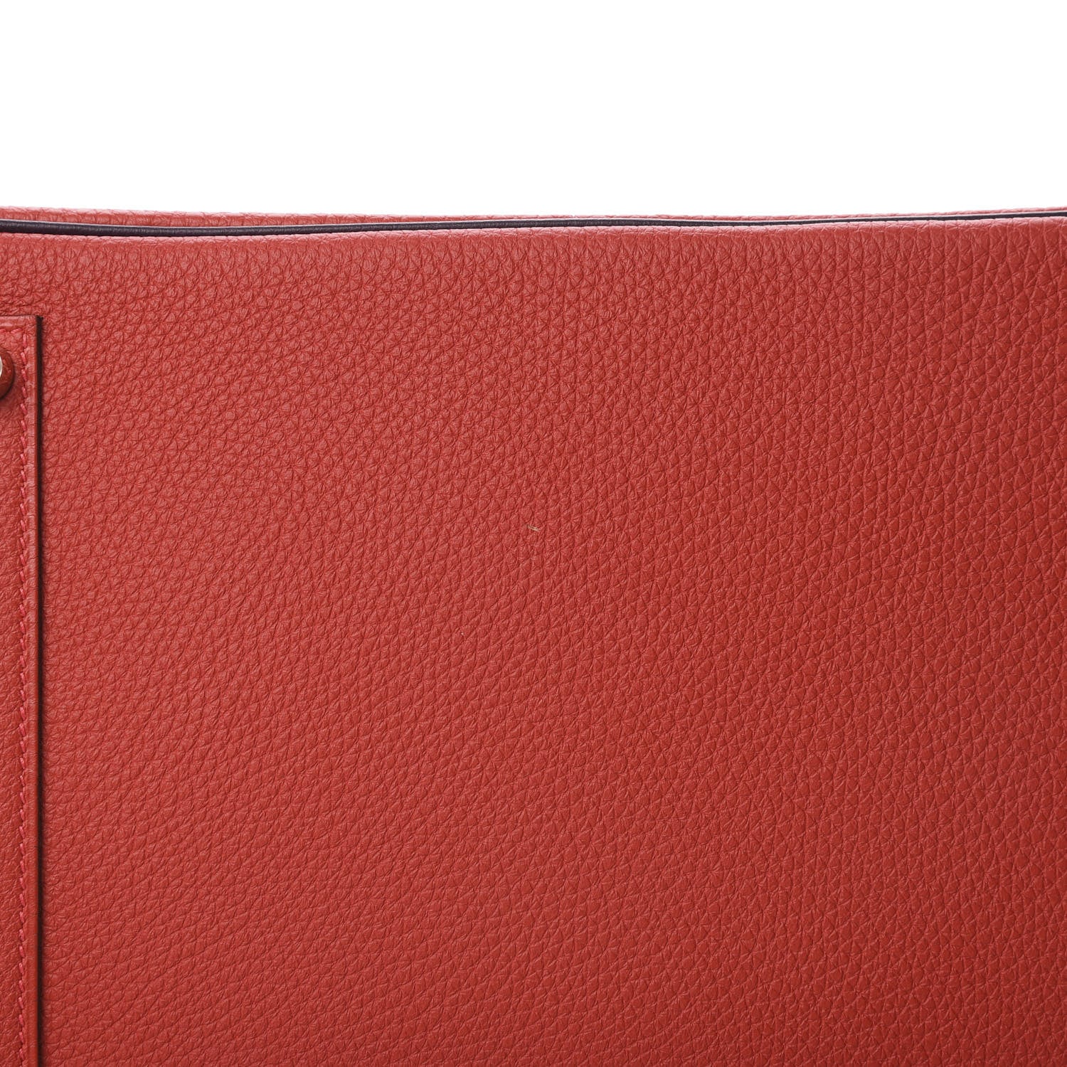 Hermes Togo Bi Color Horseshoe Birkin 35 Geranium Raisin 11 of 11