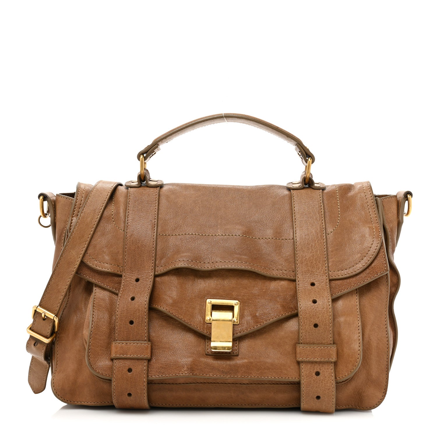 Proenza Schouler Lambskin Medium PS1 Satchel Birch 1 of 25