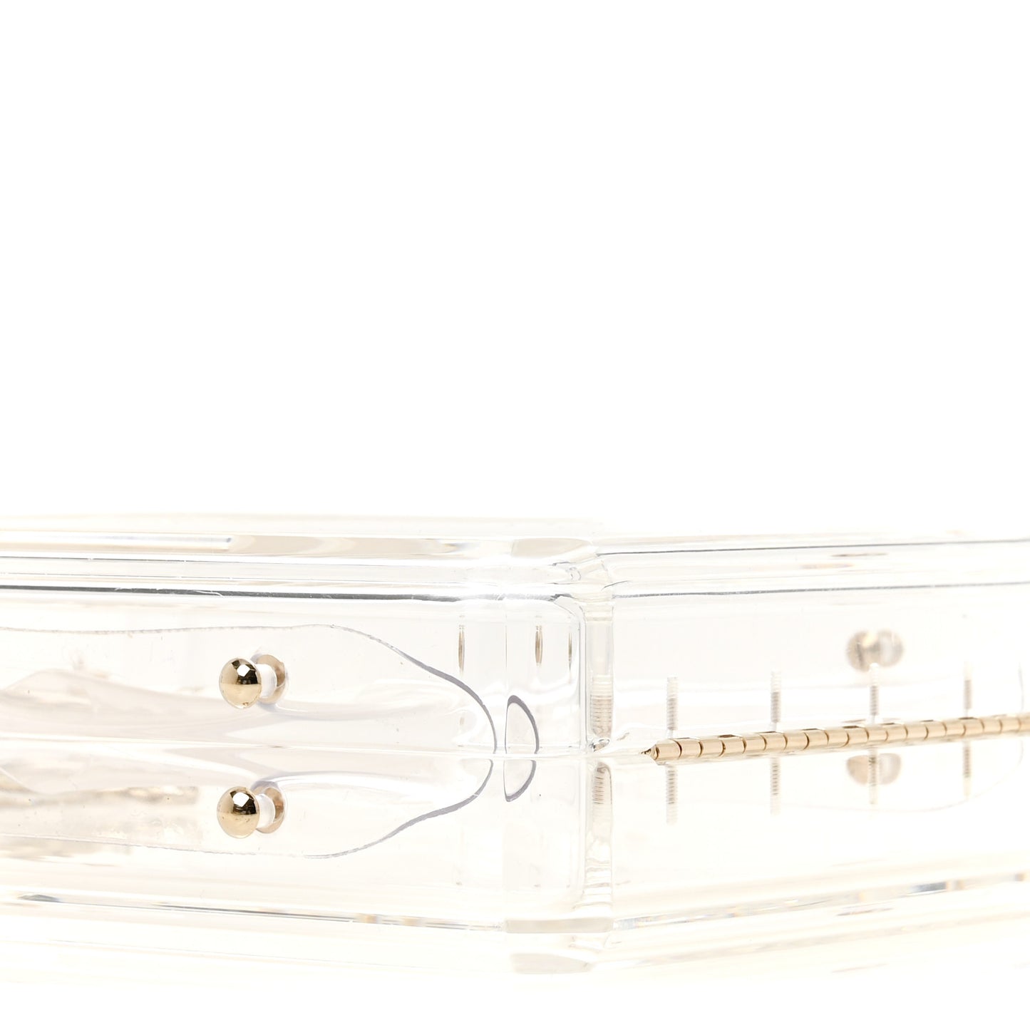 Transluscent Plexiglass Perfume Bottle Clutch